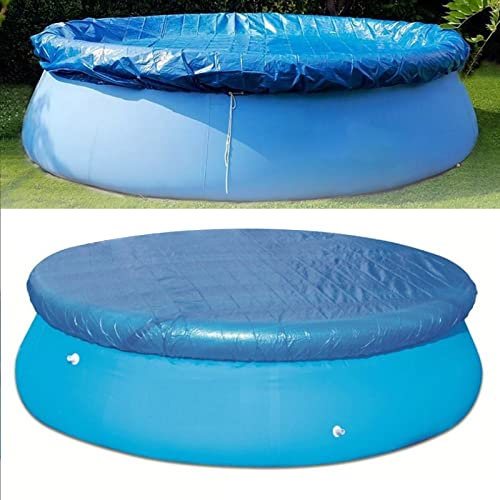 MAHWTF Bâche de piscine ronde, bâche solaire pour piscine, film solaire, film solaire pour piscine, bâche solaire, bâche thermique, housse anti-poussière et imperméable pour jardin, 366 cm