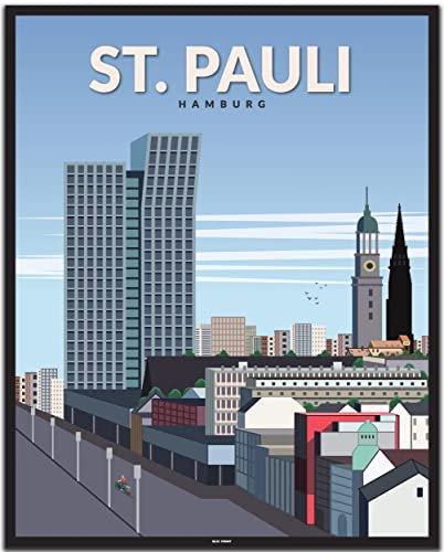 BLN PRINT Hamburg St. Pauli (1) - Vintage Travel Poster