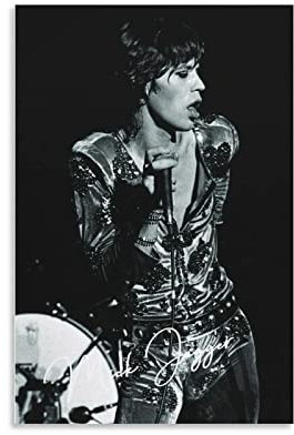ACIDI Kunstdruck Poster 50 * 70cm Mick Jagger Poster Leinwand Wandkunst Bilder für Schlafzimmer Wandkunst Geschenke Dekor Kein Rahmen