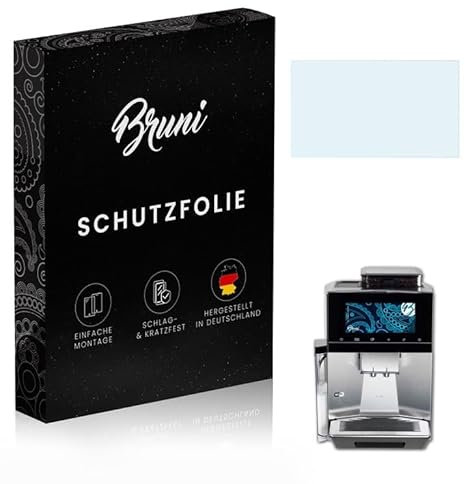 Bruni Schutzfolie kompatibel mit Siemens EQ.900 Folie, glasklare Displayschutzfolie (2X)