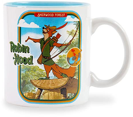 Disney Tasse en céramique Robin des Bois Sherwood Forest | Grande tasse à café pour expresso, thé, cacao | Peut contenir 591 ml