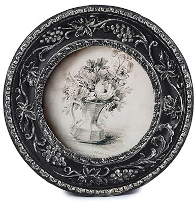 SIKOO Vintage Bilderrahmen 3 × 3 Antik Bilderrahmen Gothic Rahmen Kleiner Bilderrahmen Vintage Wanddekoration Schwarz