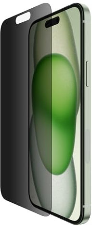 Belkin ScreenForce TemperedGlass - Protector de pantalla antimicrobiano para iPhone 15 Plus/iPhone 14 Pro Max, fino y resistente a los arañazos, incluye funda de posicionamiento para aplicación sin