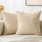 MIULEE 2er Set Kissenbezug 40x40cm Cremegelb Kissenhülle Kissenbezüge Sofakissen Dekokissen Boho Couchkissen Kord Dekorative Zierkissenbezug für Sofa
