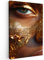 MuchoWow© Wandbilder Groß 80x120 cm XXL Wohnzimmer Wanddeko Schlafzimmer Zimmerdeko Fotowand Zimmer Deko auf Wand Dekoration Wall Art Frau - Porträt - Gold - Luxus - Blattgold