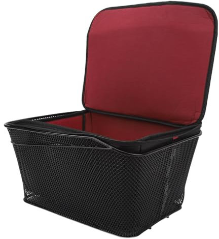 UPALDHOU Bike Storage Basket, Rear Bike Basket 20L Capacity 20kg Bearing Waterproof Rack Storage Bag for Outdoor