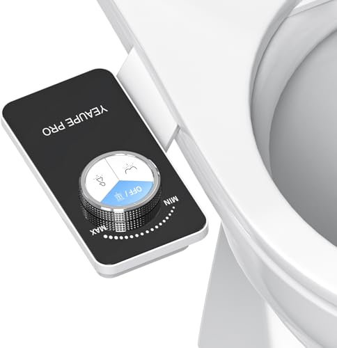 YEAUPE PRO Toilette japonaise, Bidet Toilette WC Pulvérisateur Bidet non électrique avec double buses rétractables autonettoyantes, Bidet Portable pour WC