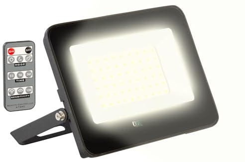 Projecteur d'extérieur LED 4000 lm télécommandé avec capteur de mouvement radar [Luminea]
