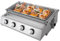 HINOPY 4 Flammiger Gasgrill, Edelstahl Brenner LPG Tischgrill mit Abnehmbare für Hause & Bar