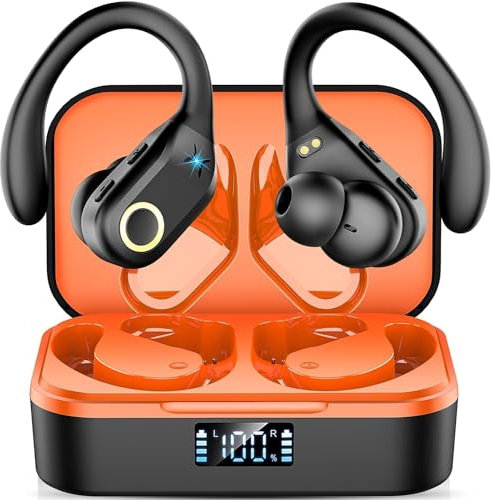 AI Translator Earbuds, Bluetooth Kopfhörer Sofortübersetzung in 143 Sprachen/60 Std Spielzeit, AI-Kopfhörer Kabellos Bluetooth 5.3 Bass Sound, Wasserdichte, 2025 Sprachübersetzer für Reisen Lernen