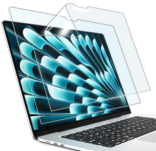 ZOEGAA 2 Stück Blaulichtfilter Displayschutzfolie Für MacBook Air 13.6 Zoll (M2 M3 M4, 2022-2025), Blendschutz Augenschutz MacBook Air Schutzfolie, HD Blasenfrei Anti-Fingerabdrücke Blaulichtfilter