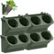 Muzrunq Jardinière Mural 250 ML Planteur Mural Vertical à arrosage d'auto-arrosage avec 8 Pots, Porte-Pots de Plante Suspendue en Plastique pour décoration intérieure/Balcon/terrasse, 4pcs.