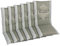 GO-DE Textil Bequeme und attraktive Polsterauflagen für Mittellehner-Gartenstühle (6er-Set, Wappen Living Garden Beige, Mittellehner)