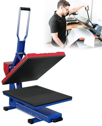 GESAIDES Prensa Térmica de Alta Presión de 40 x 50 cm para Camisetas, Impresora de Sublimación Digital de Calidad Industrial para Vinilo de Transferencia Térmica.