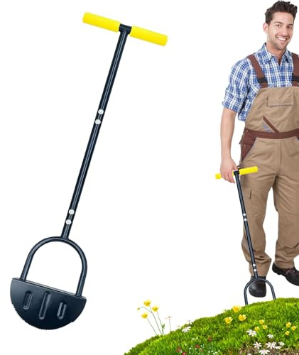 Rasenkantenschneider, manuell, Gartenbetten, Gartenschneider, Messer mit Rand, für den Garten, mit einem T-Griffmesser, einem Grasschneider, 1 x 1 Stück