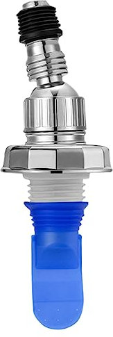 Yardenfun 1Ensemble Siphon de Sol pour Machine à Kit de Raccordement Débordement avec Couvercle Joint Silicone Protection Odeurs Fuites