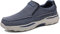 Mocasines casuales de lona para hombre, cómodos, transpirables, para caminar y conducir, Blue, 40 2/3 EU
