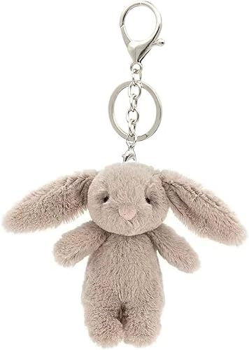 ZOONAI Porte-clés mignon en peluche pour sac à dos, 8,9 cm, mini lapin sac à main, décoration pour femmes et filles