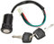 moto Interrupteur allumage Serrure Interrupteur d'allumage de moto 4 broches démarrage électrique quad pour 50cc 70cc 90cc 110cc 125cc ATV Dirt