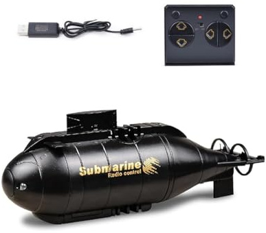 MechEdu Mini RC U-Boot, 6CH Mini Funkgesteuertes Simulations-Atom-U-Boot, Perfekt Für Den Einsatz In Badewannen, Aquarien, Teichen(Blau)