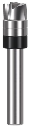 VHM 3-schneidiger Spiral-Bündigfräser,Downcut,Ø 9,5mm,NL 6,35mm Schaft 6mm | 3 Schneiden und Downcut-Spirale reduzieren Ausrisse, sorgen für saubere Fräsböden und einen ruhigen Fräslauf.