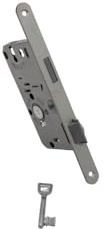 Fiducia Einsteckschloss BB 55/72 für Zimmertüren, Buntbart Türschloss DIN Rechts/Links, 8 mm Drückernuss, Hinterdornmaß 25 mm, Metall Innentür Schloss Ersatzschloss Made in Germany (Rechts)