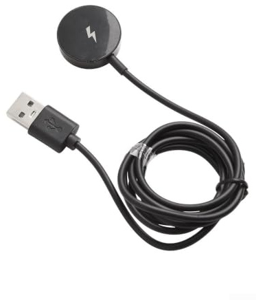 Fossil - Caricabatterie per smartwatch Gen 1, 2, 3, cavo magnetico a ricarica rapida, cavo USB, accessorio nero