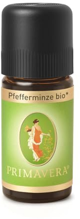PRIMAVERA Ätherisches Öl Pfefferminze bio 10 ml - Aromaöl, Duftöl, Aromatherapie - erfrischend, kühlend - vegan