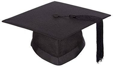 University Academic Mortarboard (Bachelor) - Graduation cap (Medium - Circumference 58 cm or less)