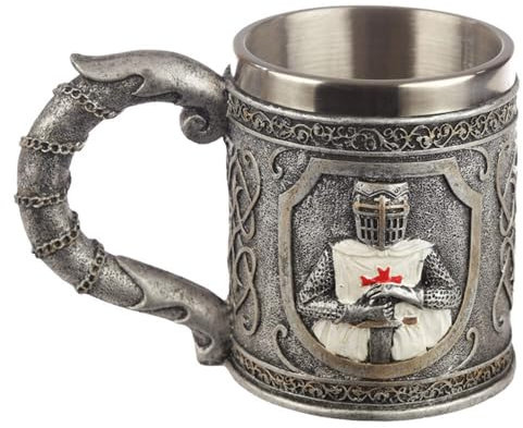 Puckator Chope Décorative Chevalier Croisé