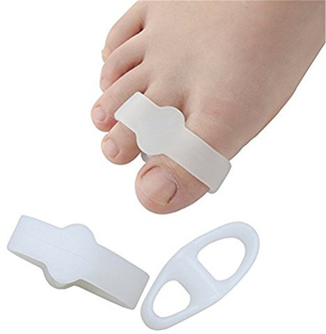 BROWOL 1 Paare Hallux-Valgus Doppelring Zehenspreizer Weich und Komfortabel Spreizer Korrektoren