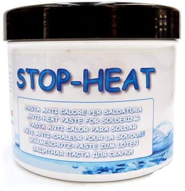 3S SuperSamaStore Stop-Heat Pâte Thermorésistante pour Soudage et Brasage | Gel Protecteur Professionnel Bloquant la Chaleur, Sûr et Non Toxique, Protège les Matériaux et les Surfaces Peintes, 500 g