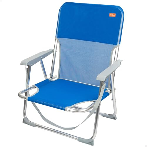 AKTIVE Klappstuhl aus Aluminium 55x55x70 cm Marineblau