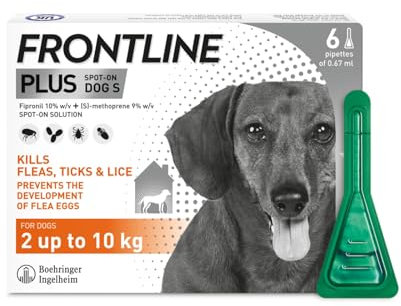 FRONTLINE Plus Flea & Tick Treatment for Small Dogs - 6 Pipettes