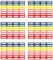 192 Stück Stifte-Etiketten für Kinder Namensaufkleber 35 * 10mm selbstklebend Klebeetiketten Namensaufkleber von Stiften zur Kennzeichnung von Stiften für Kinder, Schule und Kindergarten