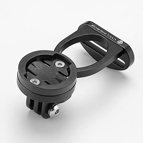 CUDU Fahrrad Halterung GPS Fahrradcomputer Halter MTB Fahrrad Lenkerhalterung für Edge, Bryton, IGS, Cat-Eye Serien Codetabelle (Schwarz)