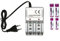 Hongu Caricabatterie Universale per AA e AAA C D e 9V Ni-MH Batterie Ricaricabili, 4 batterie Incluse, Caricatore Batterie,Carica Rapida,Universale, 220V,Grigio