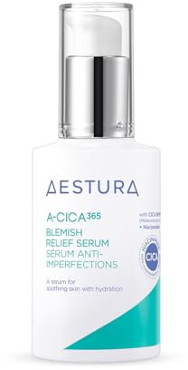 AESTURA A-CICA 365 BLEMISH RELIEF SERUM - Niacinamid Serum zur Reduzierung von Hautunreinheiten und dunklen Flecken, für Trockene und Alle Hauttypen, ohne Duftstoffe, 40ml
