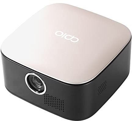 APIO Mini projecteur de poche DLP intelligent de 640 x 360 résolution 1080p HDMI, USB, affichage haute résolution pour films en streaming, ordinateurs portables, téléphones, présentation, maison et