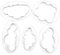 Jagowa Lot de 5 emporte-pièces en forme de nuage pour décoration de gâteau avec outil de gaufrage pour loisirs créatifs