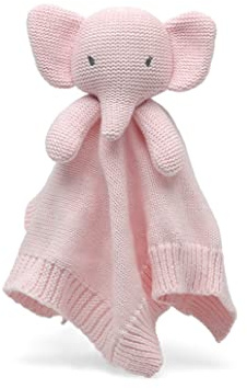 Kiokids Doudou Éléphant En Coton Rose