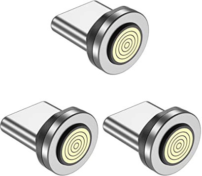 EndlesShine 9 Épingles Câble De Charge Magnétique Connecteurs Pour Appareils Android Type C Chargement Rapide(3 Packs), Adaptateur De Câble Magnétique Pour TéLéphone (USB C)