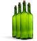WYSKONT Bouteille 750ml Bordeaux 24 pièces avec bouchon - Bouteilles de vin vide pour brasserie à la maison - Boîte de rangement pour boissons - Décoration de service - En verre vert