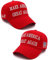 Trump 2024 45-47 MAGA Hat Make America Great Again Donald Trump Slogan mit USA-Flagge Baseballkappe, 2 x rote MAGA-Hut, Einheitsgröße-M