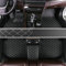 Personalisierung Anpassen Autofussmatten - 3D Luxus PU-Leder Auto Fussmatten Massanfertigung, Nach Maß Fußmatten Kompatibel mit 99% AutoMarke Modell (Schwarz beige)