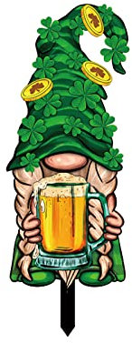 St. Day-Dekorationen, wasserdichte Rasenflächen im Freien, Hofschild, St. Day, Hofdekoration, St. Pattys Day, Party, Hofschilder, irisches Grün, Hofschild Gartendeko Rostig Günstig (Green, One Size)
