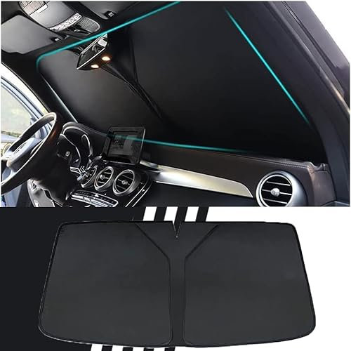 Parasol para Parabrisas Delantero de Coche para Mercedes Benz AMG GLA GLB 180 180d 200 200d 220d 250 GLA GLB 43 45, Accesorio Plegable Portátil, Fácil Almacenamiento, Protección UV Efectiva