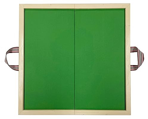 Mahjong-Tisch klappbar Klappbarer Kartenspieltisch mit Grüner Tischplatte, Tragbarer Mahjong-tisch für Pokerkarten, Brettspiele, Fliesenspiele, Klassischer Domino-Tisch Aus Holz ( Size : 60cm (23 5/8