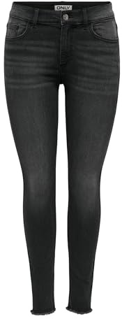 ONLY Onlhush Mid Waist Sk Rw ANK DNM