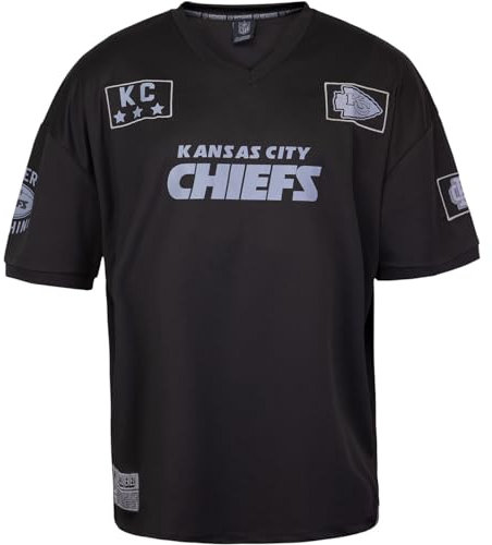 Recovered NFL Team Salute Black Military Oversized Mesh Limited Jersey Trikot (DE/NL/SE/PL, Alphanumerisch, XL, Regular, Regular, Kansas City Chiefs)